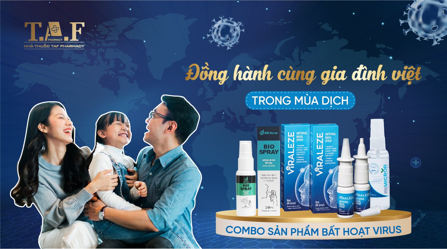 Combo sản phẩm bất hoạt virus - Đồng hành cùng gia đình Việt trong mùa dịch