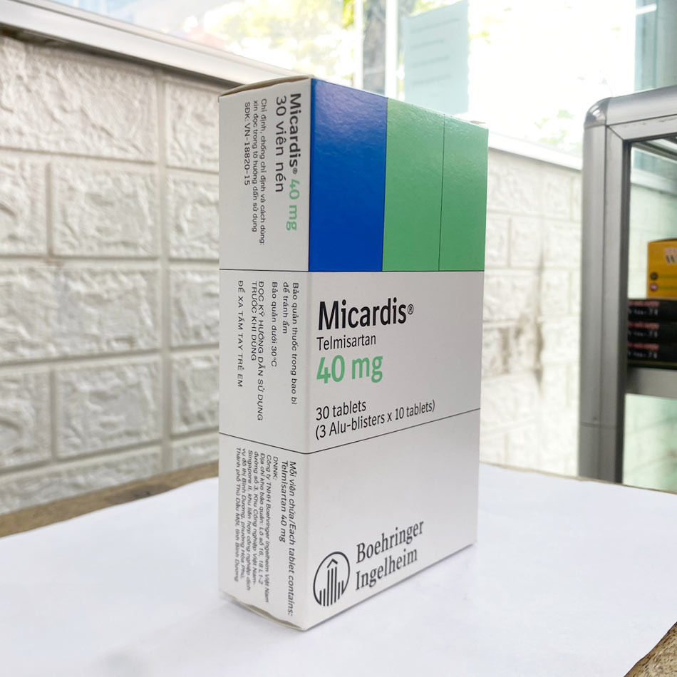 Hình ảnh hộp thuốc Micardis 40mg được chụp tại TAF Healthcare Store