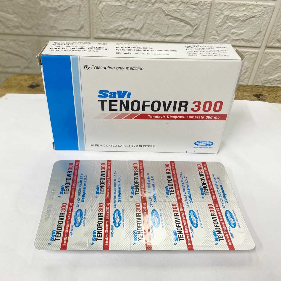 Hình ảnh hộp và vỉ thuốc Tenofovir 300