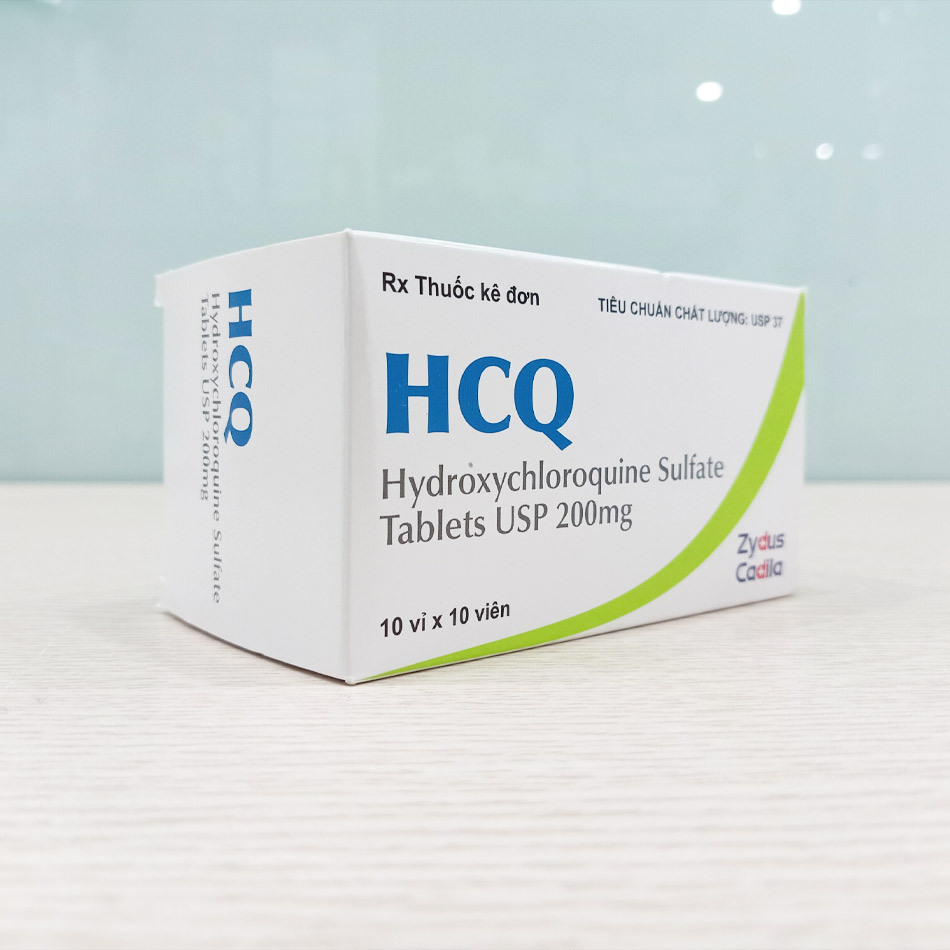 Hình ảnh hộp thuốc điều trị viêm khớp dạng thấp HCQ