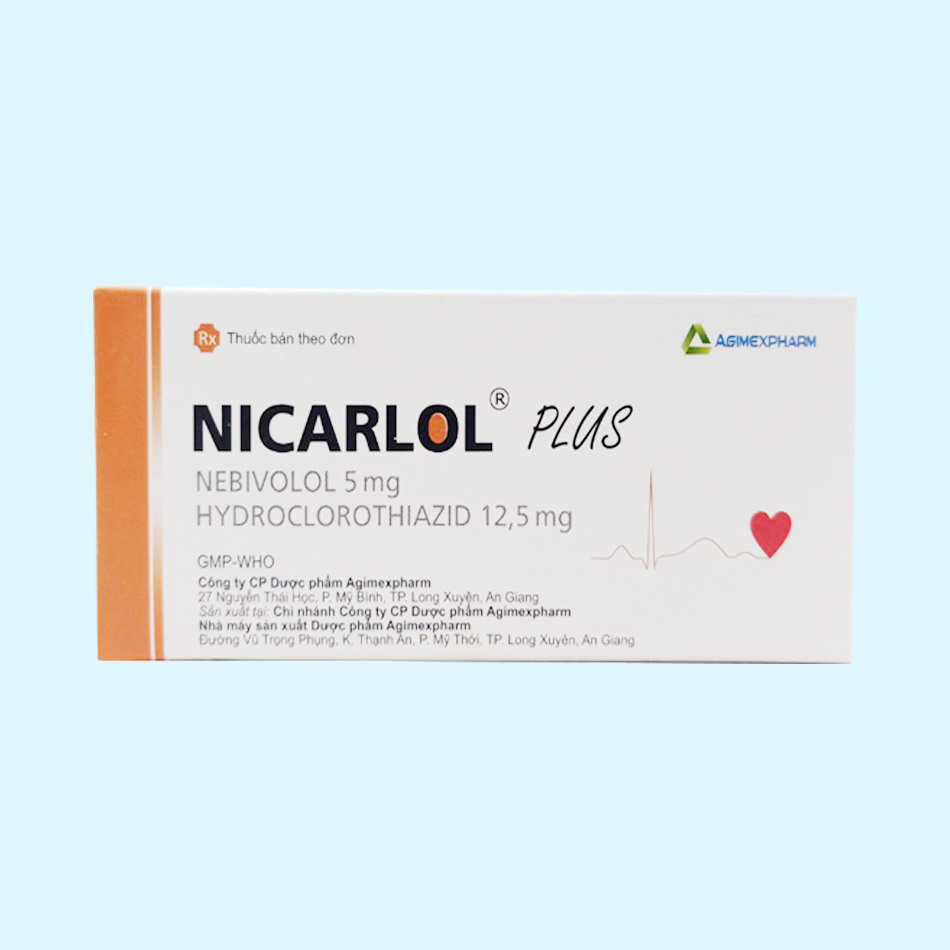 Thuốc điều trị tăng huyết áp Nicarlol Plus