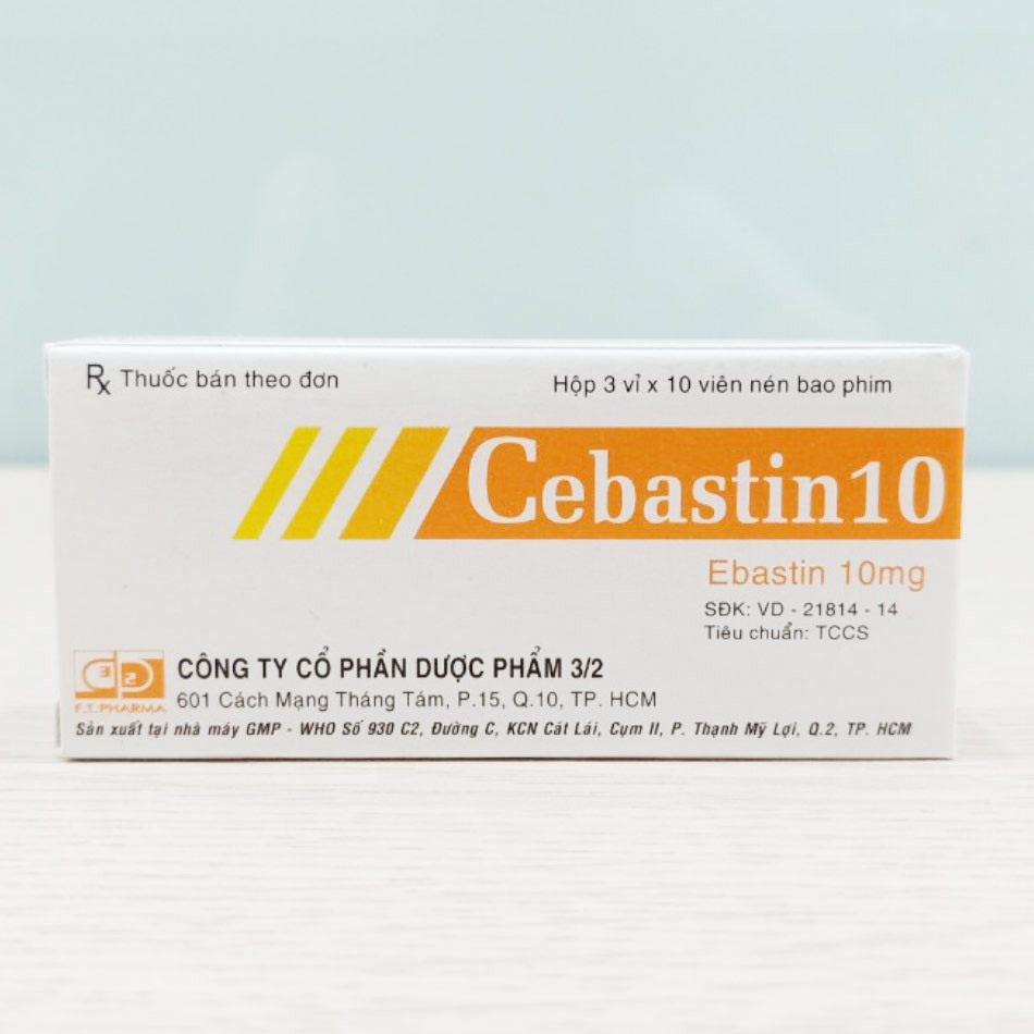 Hộp thuốc Cebastin 10