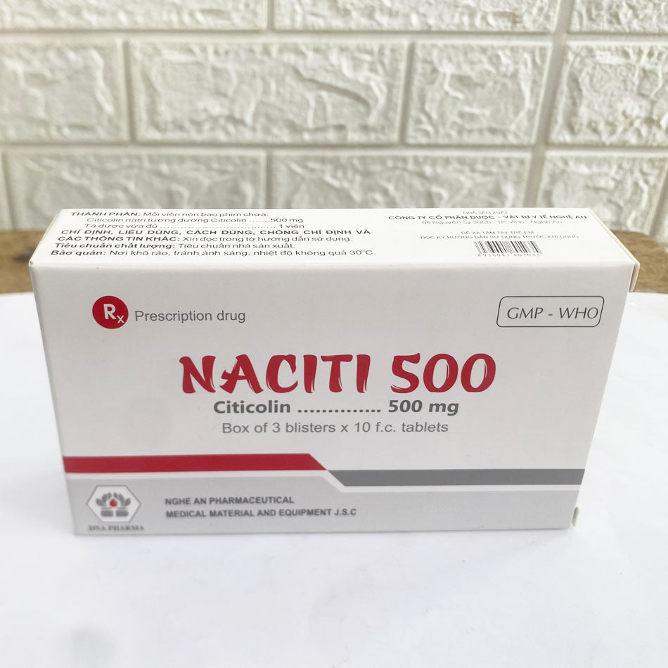 Hộp thuốc Naciti 500mg
