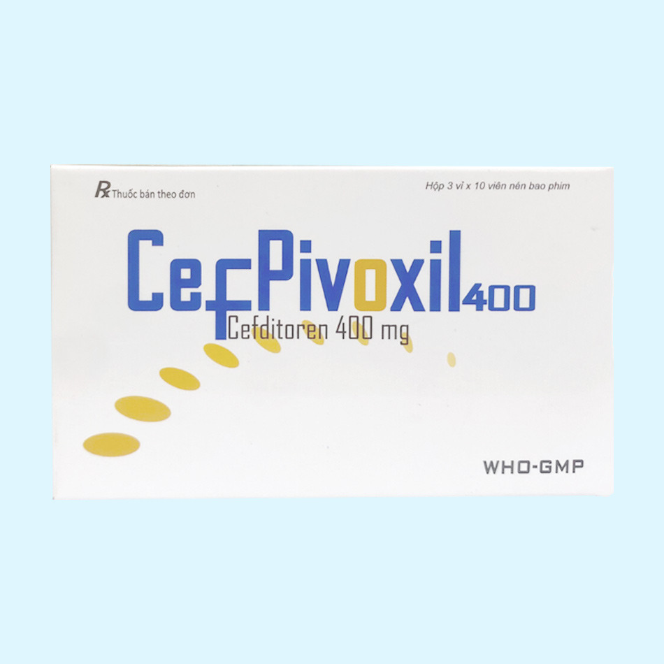 Hình ảnh hộp thuốc Cefpivoxil 400mg