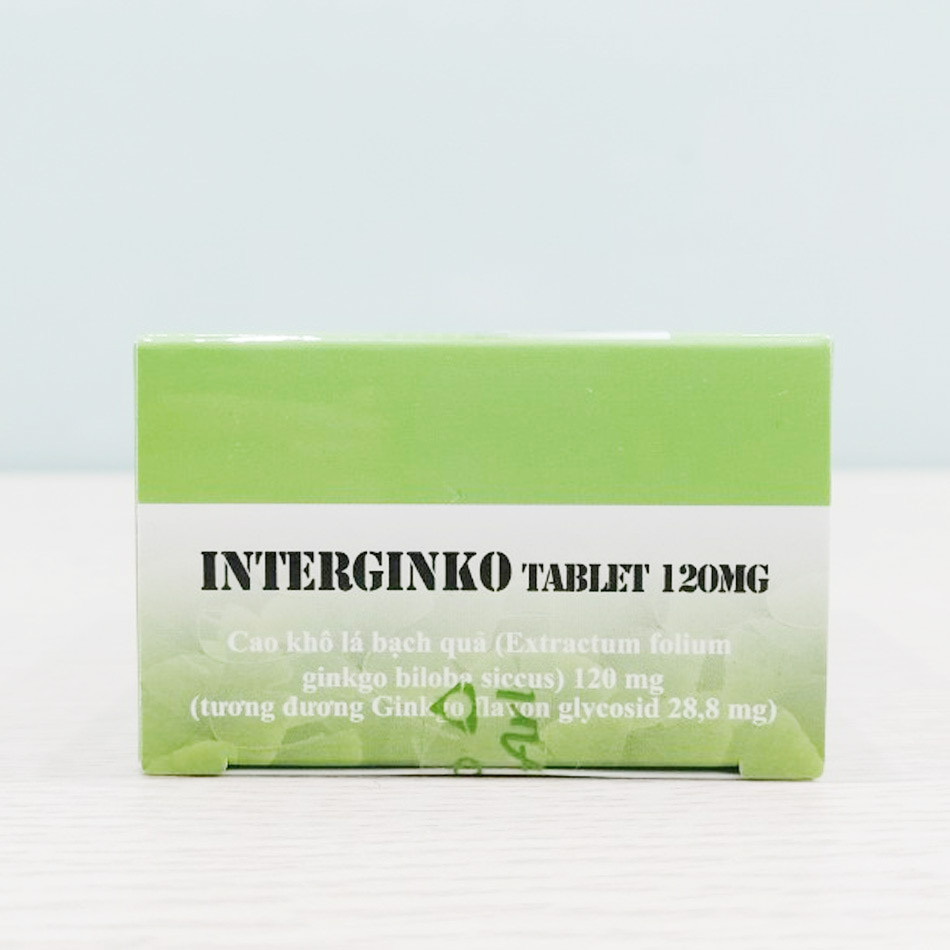 Interginko tablet 120mg cho bệnh nhân rối loạn tuần hoàn ngoại biên