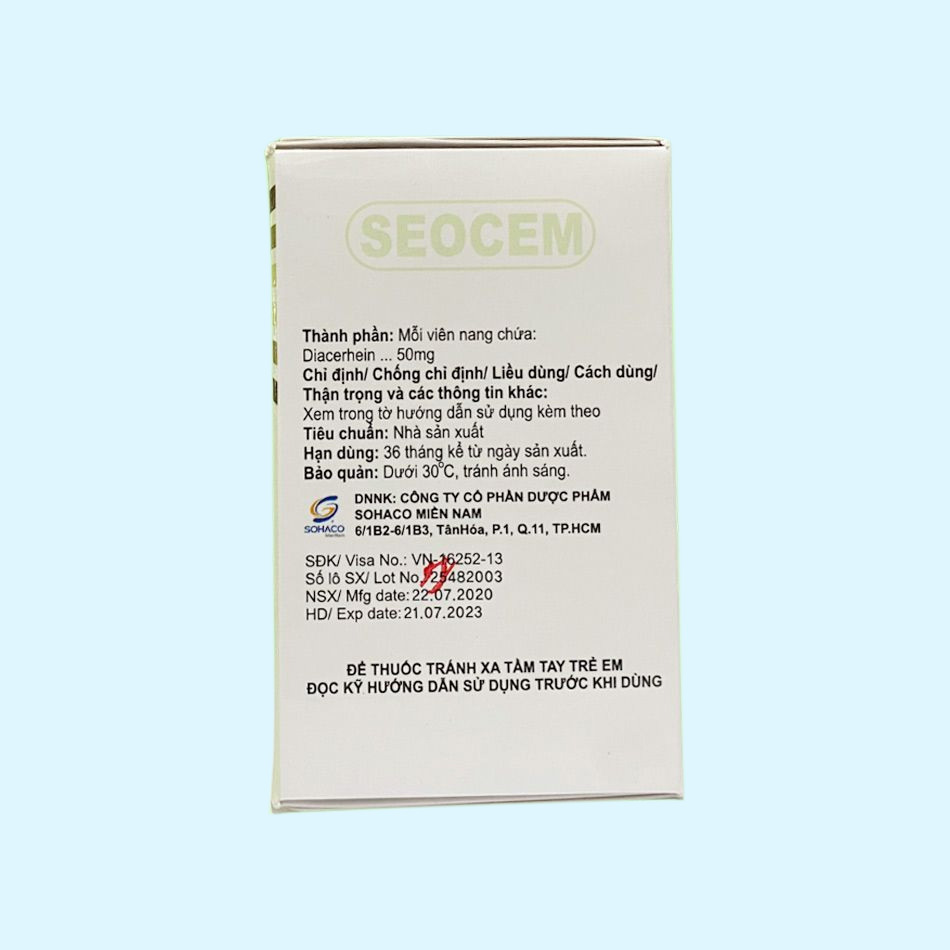 Thành phần của thuốc Seocem 50mg