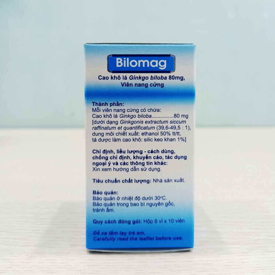Thành phần của thuốc Bilomag 80mg