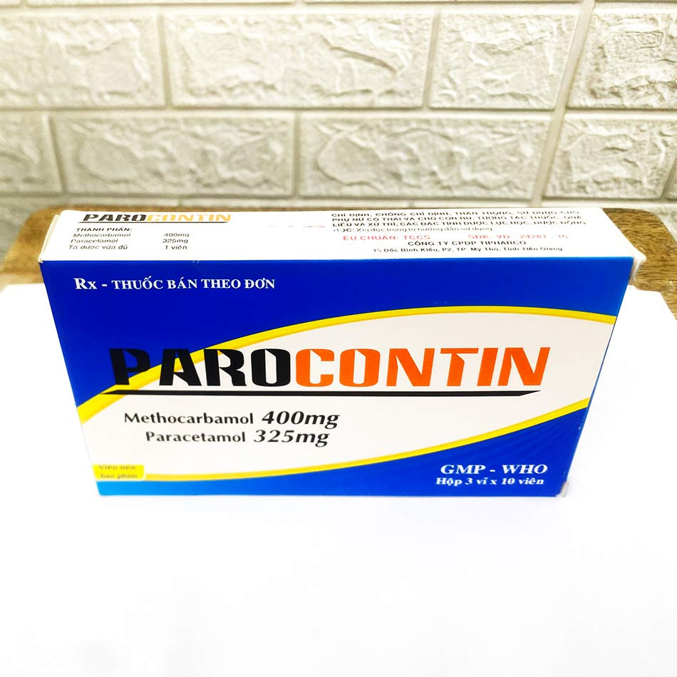 Hộp thuốc Parocontin
