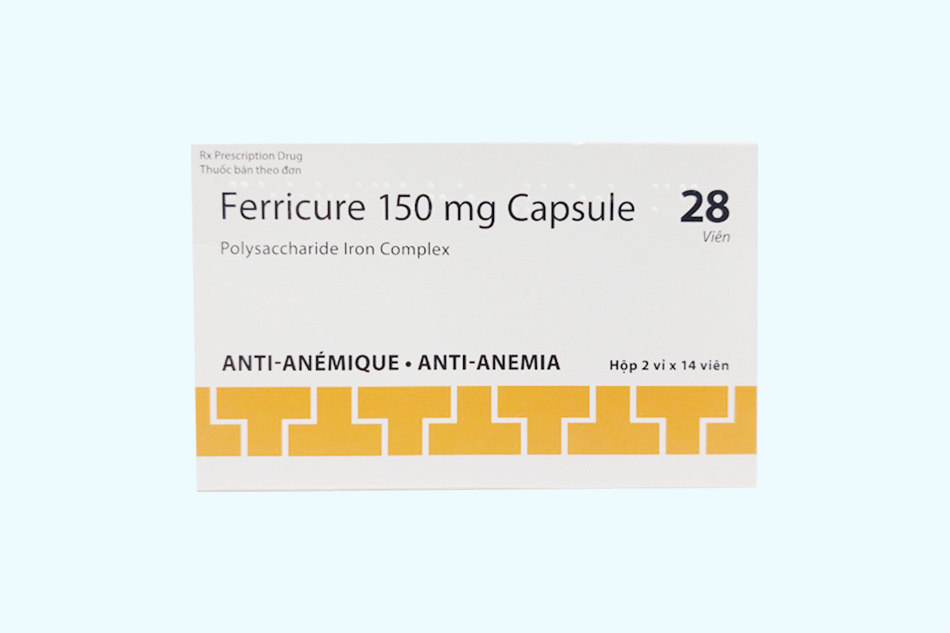 Thuốc Ferricure 150mg Capsule