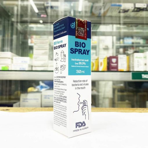 Góc nghiên sản phẩm xịt họng Bio Spray