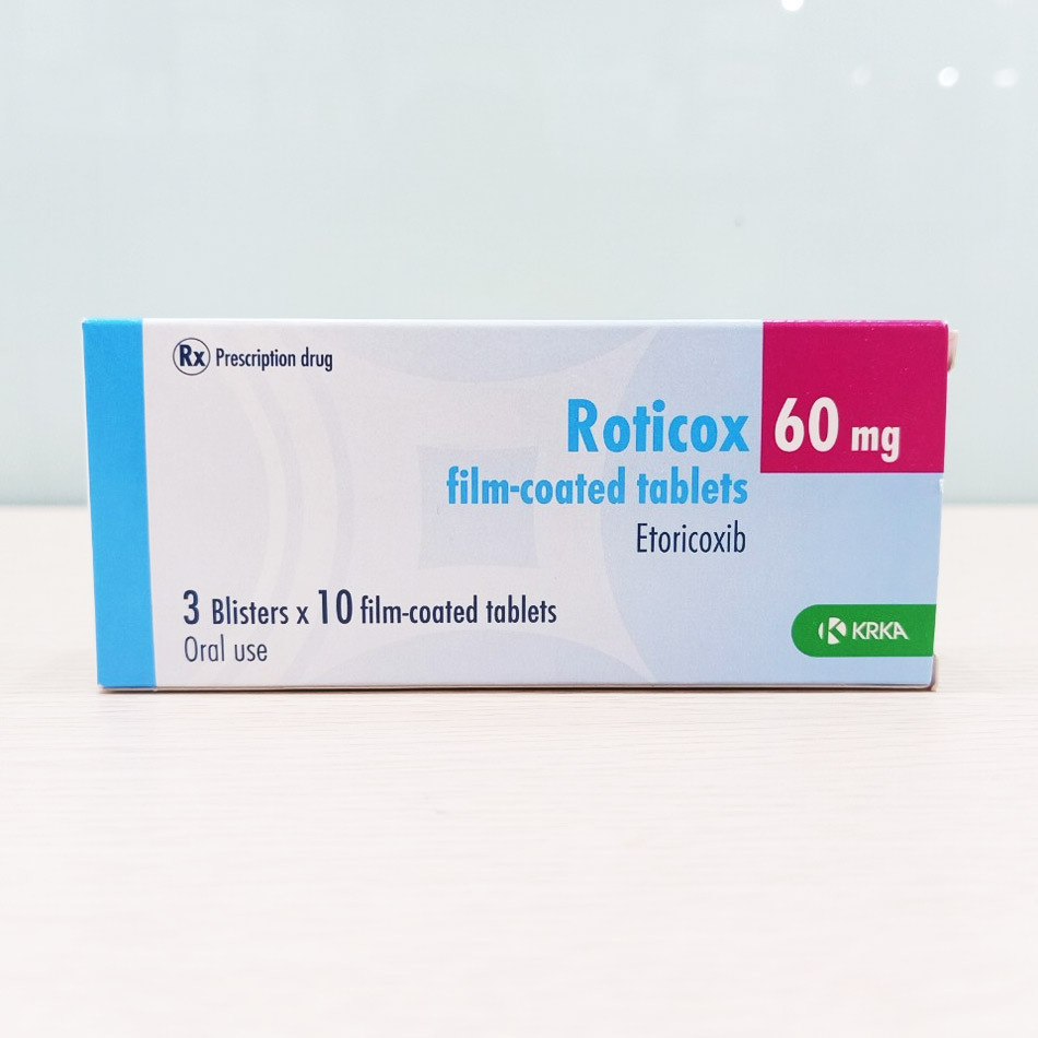 Hình ảnh thuốc Roticox 60mg được chụp tại TAF Healthcare Store