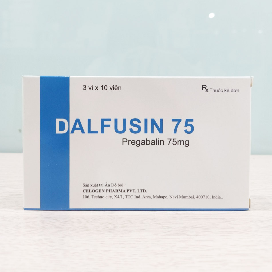 Hộp thuốc Dalfusin 75mg chụp tại TAF Healthcare Store