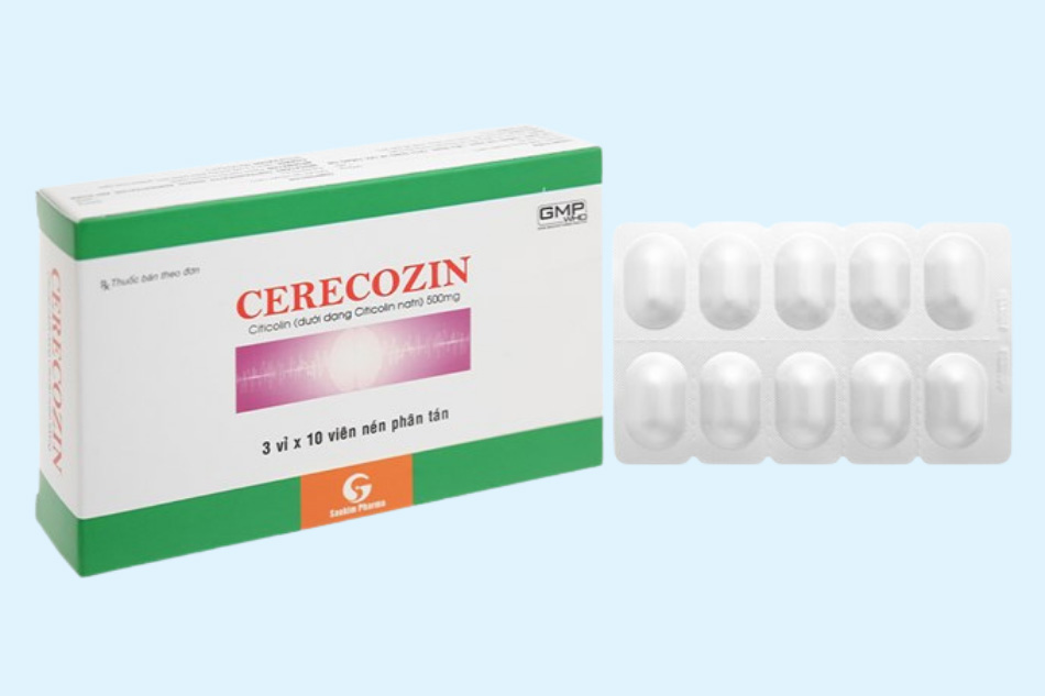 Hộp và vỉ thuốc Cerecozin 500mg