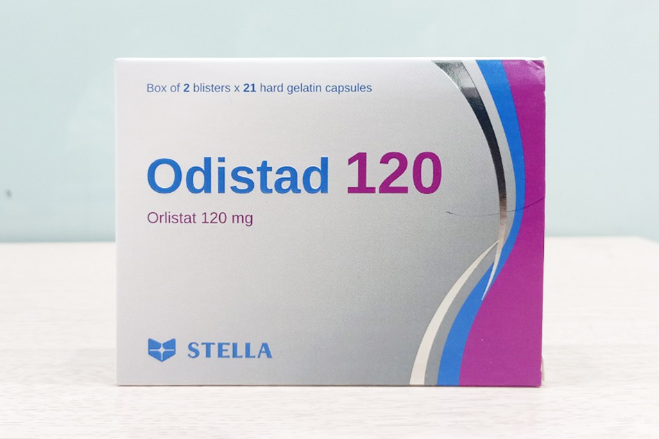 Mặt sau của hộp thuốc Odistad 120