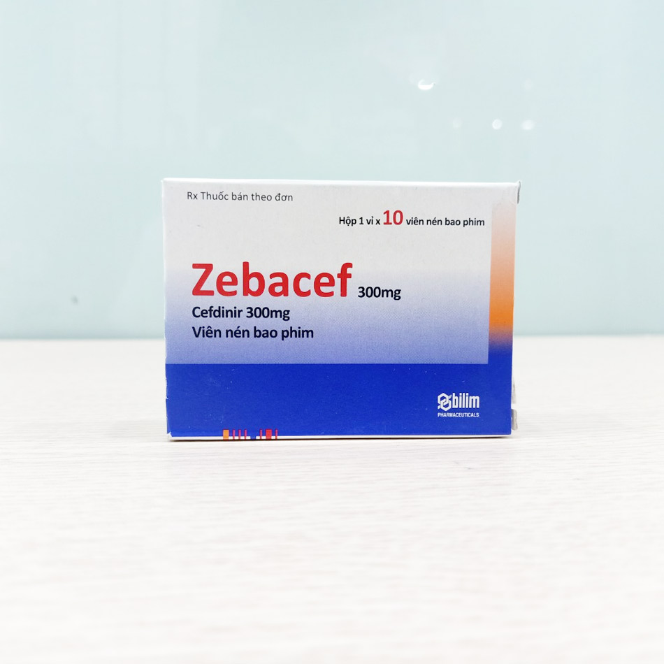 Thuốc Zebacef 300mg được chụp tại Nhà thuốc TAF Healthcare Store
