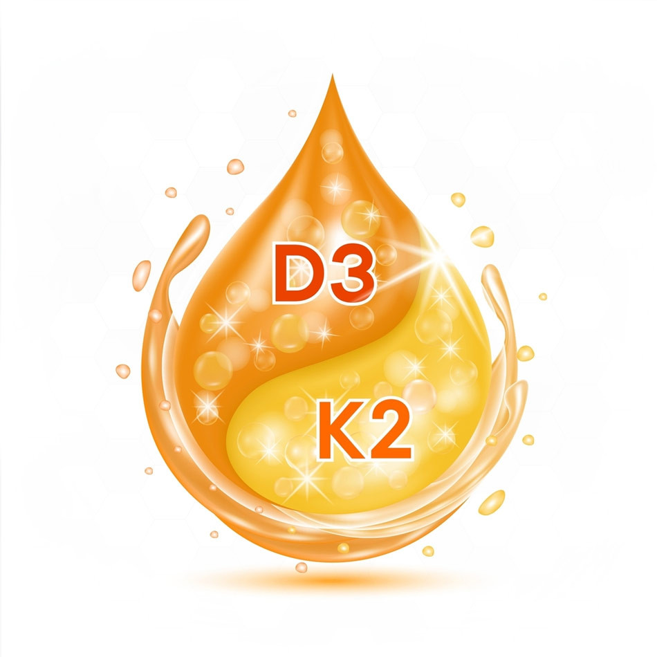 Sản phẩm với sự kết hợp của vitamin D3 và K2