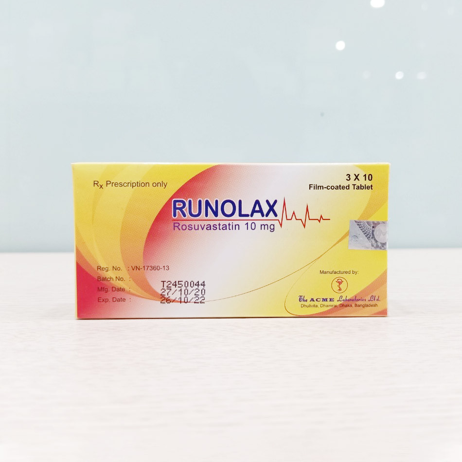 Hộp thuốc Runolax chụp tại Nhà thuốc TAF Phamarcy