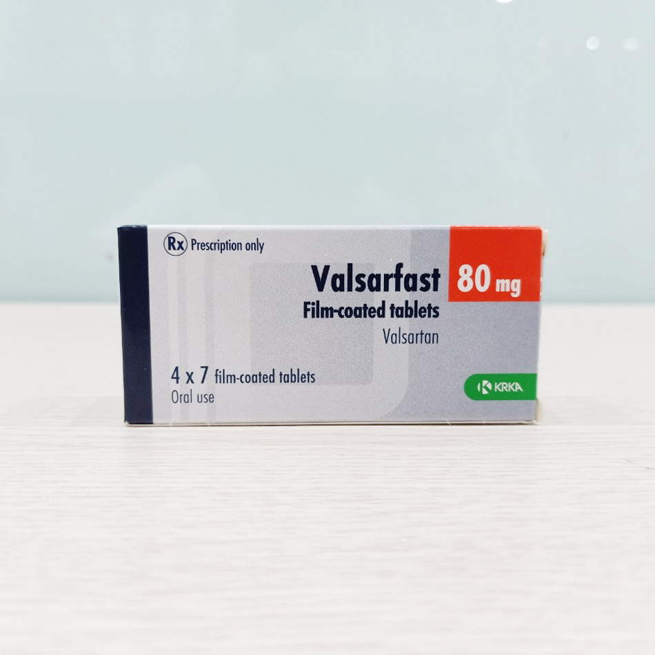 Hộp thuốc Valsarfast 80mg chụp tại TAF Healthcare Store