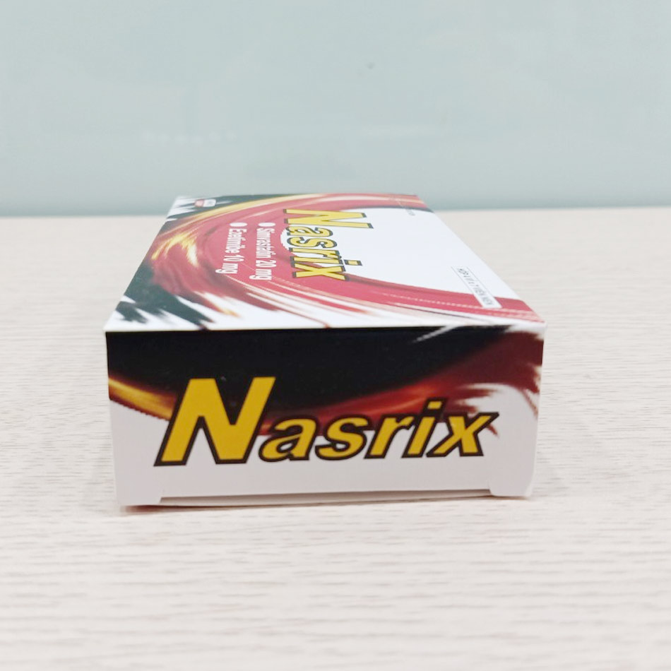 Hình ảnh mặt bên hộp thuốc Nasrix