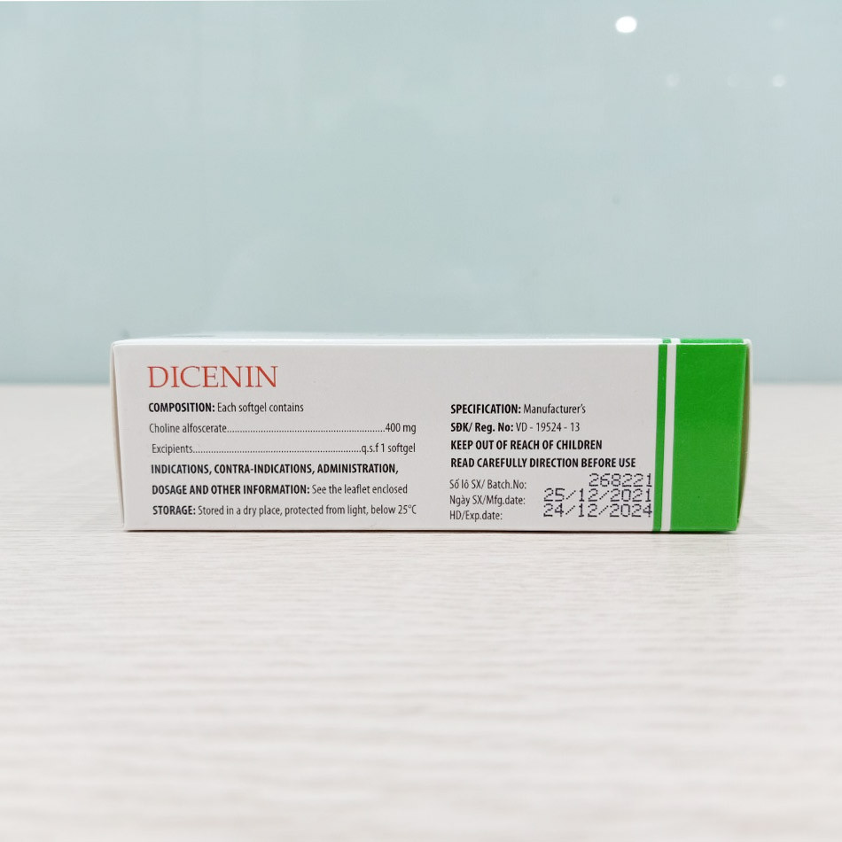 Thông tin của thuốc Dicenin 400mg